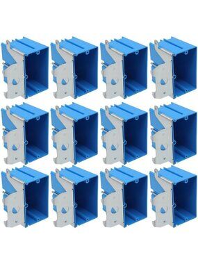 Adjustable Storage Boxes, 21 Cu in, 12 Pack, Versatile & ETL Listed for Home Use